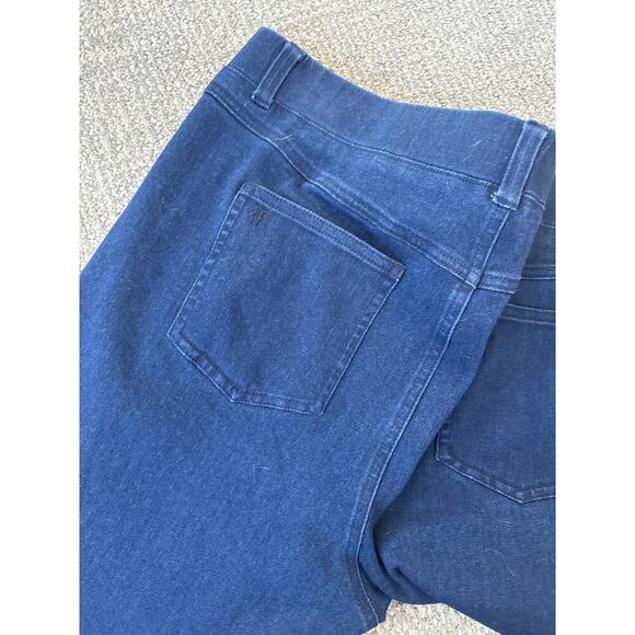 Beta brand dark wide leg pull on stretch jeans XL - Picture 6 of 9